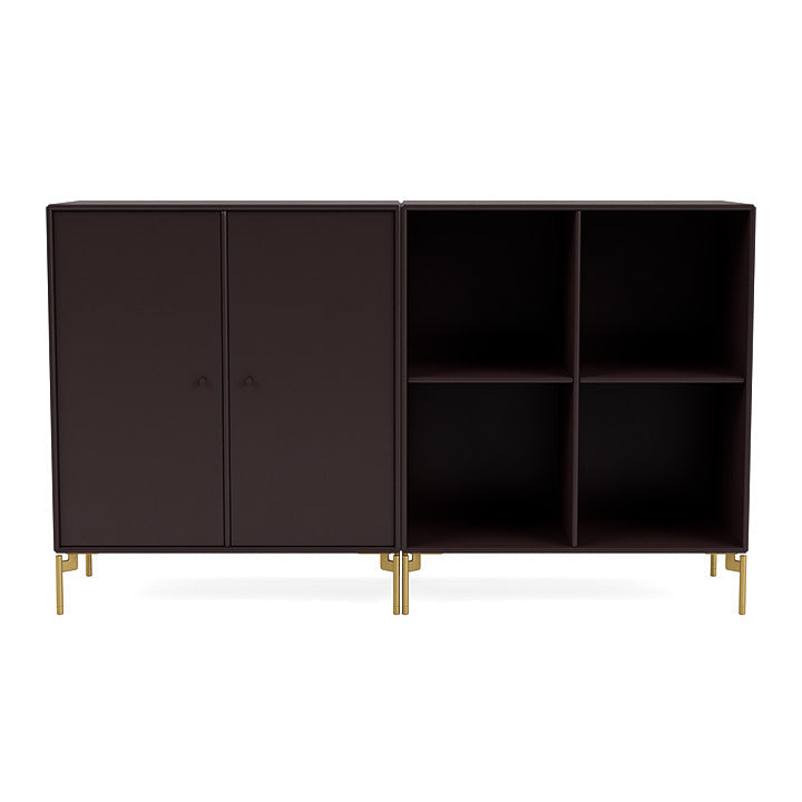 [product_category]-Montana Pair Classic Sideboard With Legs, Balsamic/Brass-Montana Furniture-5714322267069-0000PAIR-160-09-MON-2