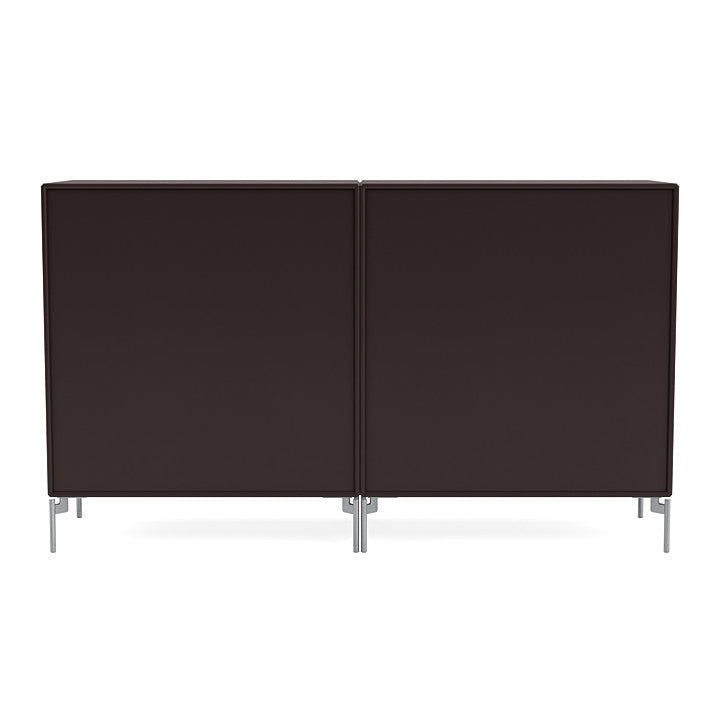 [product_category]-Montana Pair Classic Sideboard With Legs, Balsamic/Matt Chrome-Montana Furniture-5714322266994-0000PAIR-160-01-MON-4