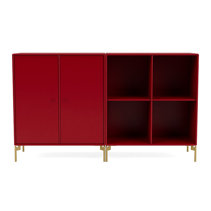 [product_category]-Montana Pair Classic Sideboard With Legs, Beetroot/Brass-Montana Furniture-5714322267465-0000PAIR-165-09-MON-2