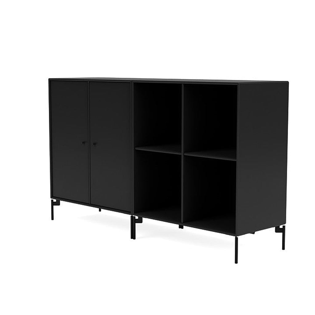 [product_category]-Montana Pair Classic Sideboard With Legs, Black/Black-Montana Furniture-5714322264778-0000PAIR-05-03-MON-1