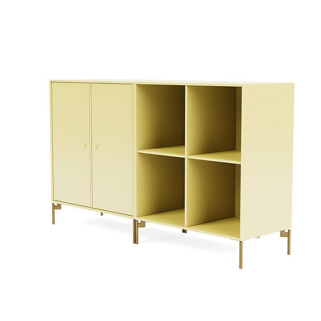 [product_category]-Montana Pair Classic Sideboard With Legs, Camomile/Brass-Montana Furniture-5714322266987-0000PAIR-159-09-MON-1