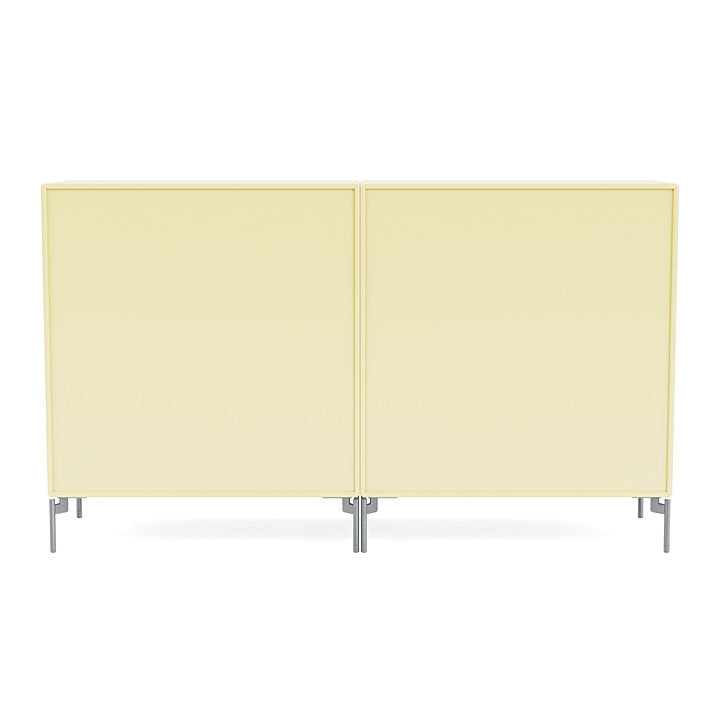 [product_category]-Montana Pair Classic Sideboard With Legs, Camomile/Matt Chrome-Montana Furniture-5714322266918-0000PAIR-159-01-MON-4