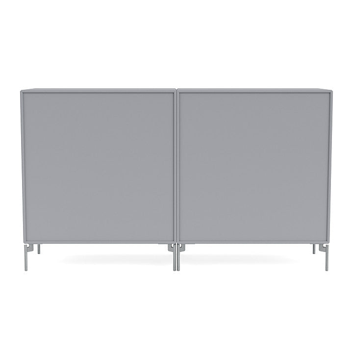 [product_category]-Montana Pair Classic Sideboard With Legs, Graphic/Matt Chrome-Montana Furniture-5714322264914-0000PAIR-100-01-MON-4