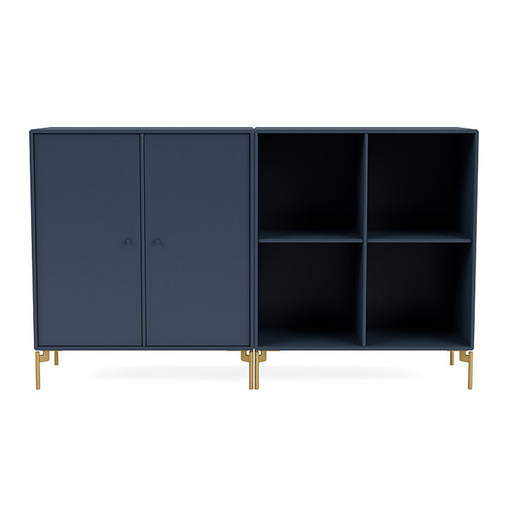 [product_category]-Montana Pair Classic Sideboard With Legs, Juniper/Brass-Montana Furniture-5714322265386-0000PAIR-138-09-MON-2