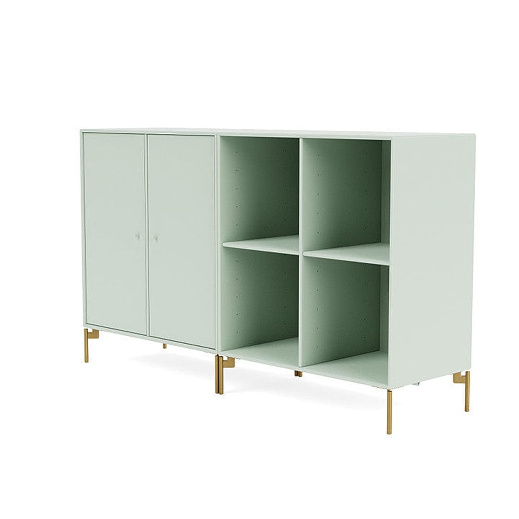 Montana Paar klassisches Sideboard mit Beinen, Nebel/Messing