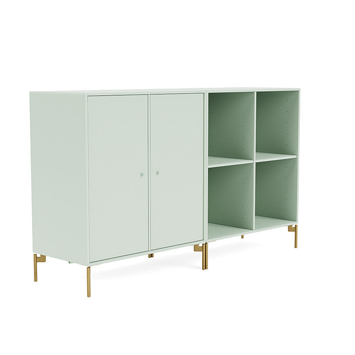 Montana Paar klassisches Sideboard mit Beinen, Nebel/Messing