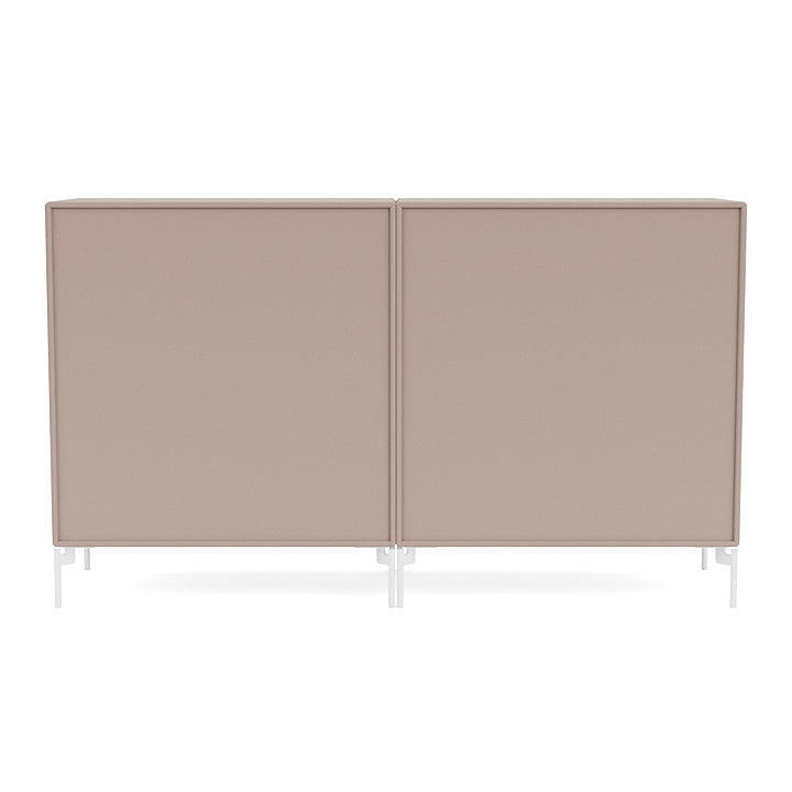 [product_category]-Montana Pair Classic Sideboard With Legs, Mushroom Brown/Snow White-Montana Furniture-5714322265249-0000PAIR-137-02-MON-4