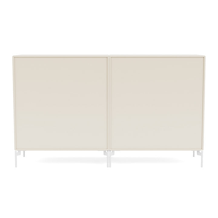 [product_category]-Montana Pair Classic Sideboard With Legs, Oat/Snow White-Montana Furniture-5714322266840-0000PAIR-158-02-MON-4