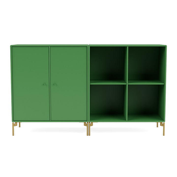 [product_category]-Montana Pair Classic Sideboard With Legs, Parsley/Brass-Montana Furniture-5714322266505-0000PAIR-152-09-MON-2