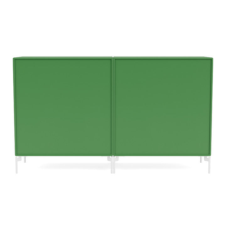 [product_category]-Montana Pair Classic Sideboard With Legs, Parsley/Snow White-Montana Furniture-5714322266444-0000PAIR-152-02-MON-4