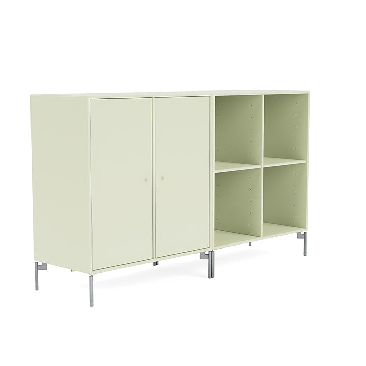 [product_category]-Montana Pair Classic Sideboard With Legs, Pomelo/Matt Chrome-Montana Furniture-5714322265478-0000PAIR-140-01-MON-3