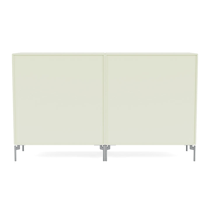 [product_category]-Montana Pair Classic Sideboard With Legs, Pomelo/Matt Chrome-Montana Furniture-5714322265478-0000PAIR-140-01-MON-4