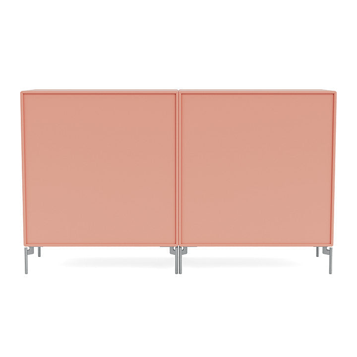 [product_category]-Montana Pair Classic Sideboard With Legs, Rhubarb/Matt Chrome-Montana Furniture-5714322266352-0000PAIR-151-01-MON-4