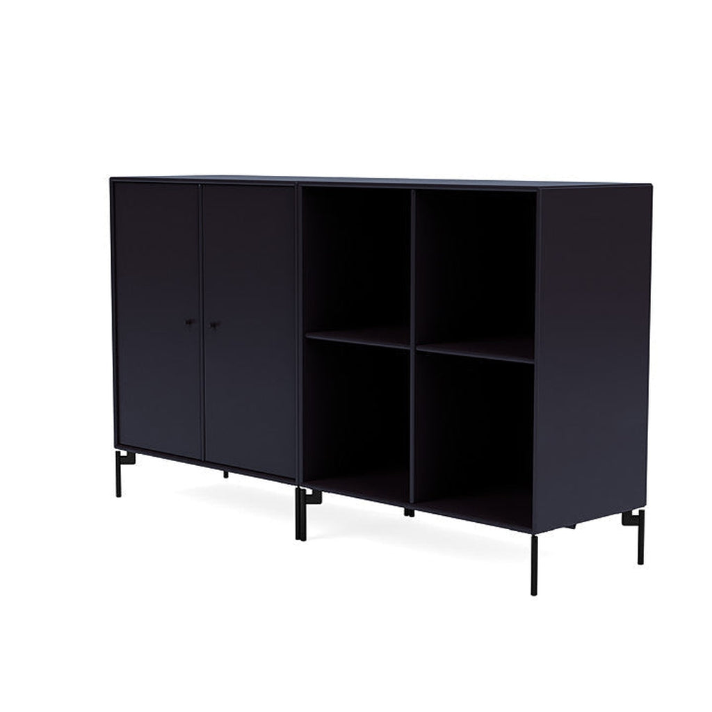 [product_category]-Montana Pair Classic Sideboard With Legs, Shadow/Black-Montana Furniture-5714322266055-0000PAIR-147-03-MON-1