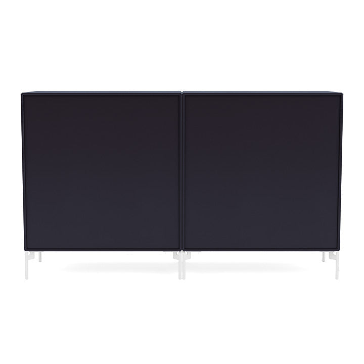 [product_category]-Montana Pair Classic Sideboard With Legs, Shadow/Snow White-Montana Furniture-5714322266048-0000PAIR-147-02-MON-4