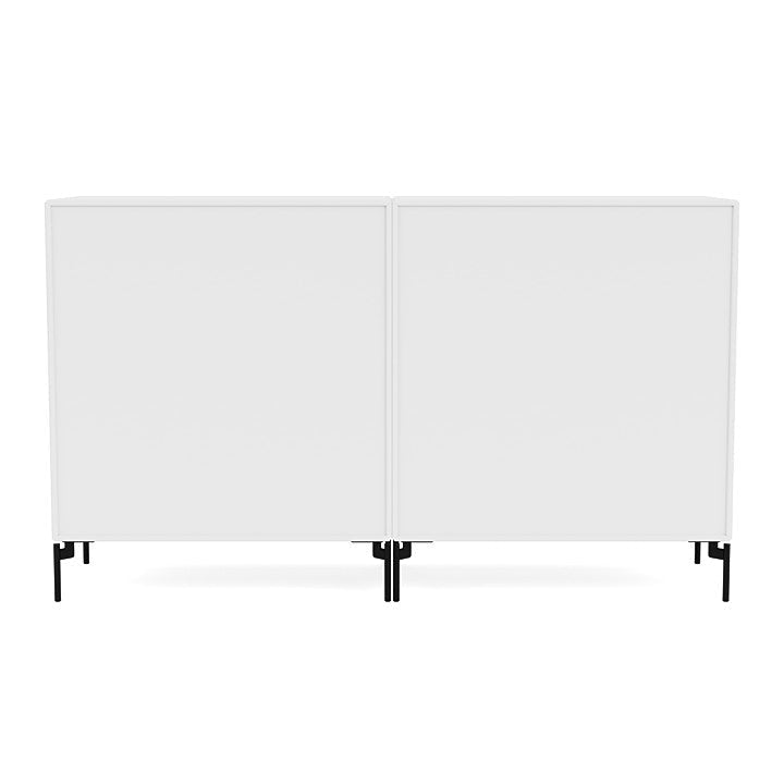 [product_category]-Montana Pair Classic Sideboard With Legs, Snow White/Black-Montana Furniture-5714322267656-0000PAIR-38-03-MON-4