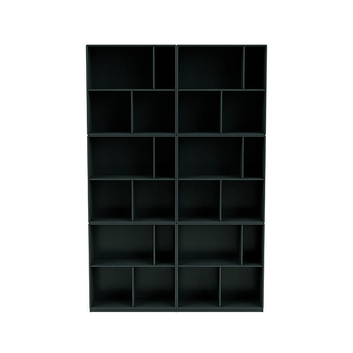 [product_category]-Montana Read Spacious Bookshelf With 3 Cm Plinth, Black Jade-Montana Furniture-5714322268806-0000READ-163-06-MON-2