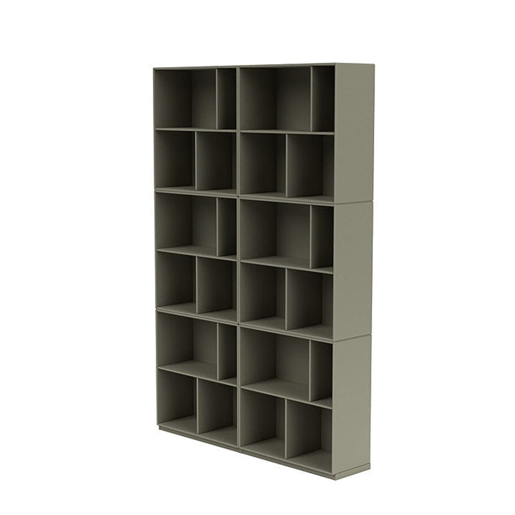 [product_category]-Montana Read Spacious Bookshelf With 3 Cm Plinth, Fennel Green-Montana Furniture-5714322268264-0000READ-144-06-MON-1