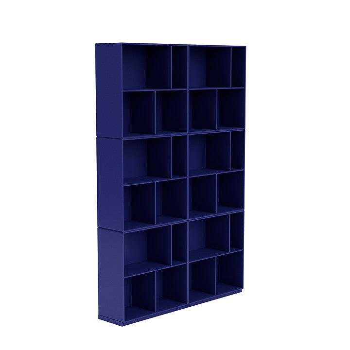 [product_category]-Montana Read Spacious Bookshelf With 3 Cm Plinth, Monarch Blue-Montana Furniture-5714322267991-0000READ-135-06-MON-3