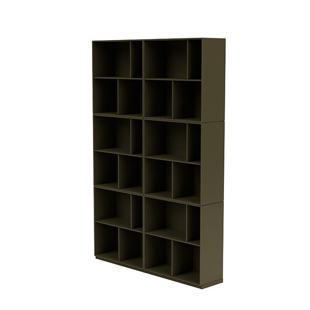 [product_category]-Montana Read Spacious Bookshelf With 3 Cm Plinth, Oregano Green-Montana Furniture-5714322268110-0000READ-139-06-MON-1
