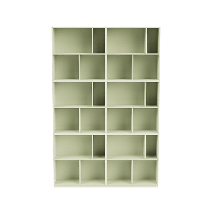 [product_category]-Montana Read Spacious Bookshelf With 3 Cm Plinth, Pomelo Green-Montana Furniture-5714322268141-0000READ-140-06-MON-2
