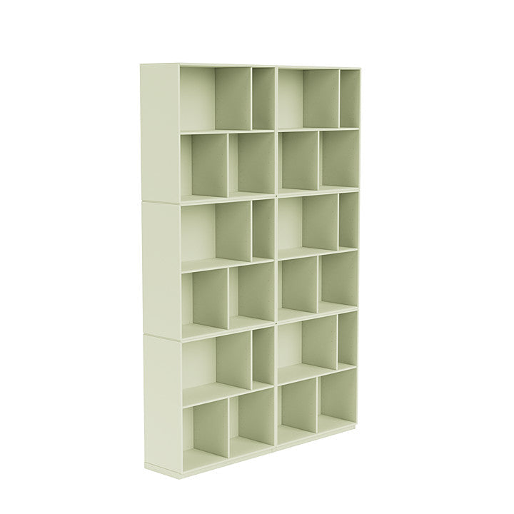 [product_category]-Montana Read Spacious Bookshelf With 3 Cm Plinth, Pomelo Green-Montana Furniture-5714322268141-0000READ-140-06-MON-3