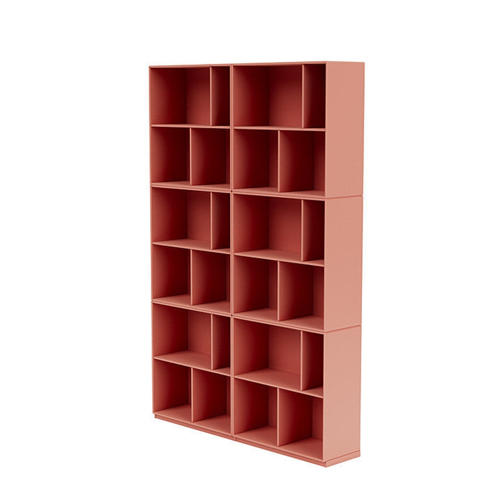 [product_category]-Montana Read Spacious Bookshelf With 3 Cm Plinth, Rhubarb Red-Montana Furniture-5714322268479-0000READ-151-06-MON-1