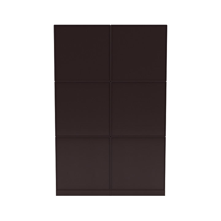 [product_category]-Montana Read Spacious Bookshelf With 7 Cm Plinth, Balsamic Brown-Montana Furniture-5714322268721-0000READ-160-07-MON-4