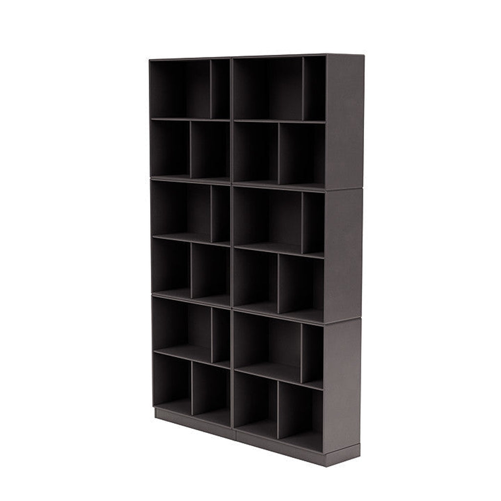 [product_category]-Montana Read Spacious Bookshelf With 7 Cm Plinth, Coffee Brown-Montana Furniture-5714322268905-0000READ-35-07-MON-1