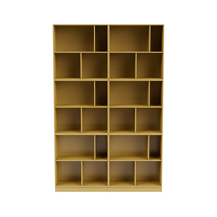 [product_category]-Montana Read Spacious Bookshelf With 7 Cm Plinth, Cumin Yellow-Montana Furniture-5714322268639-0000READ-157-07-MON-2
