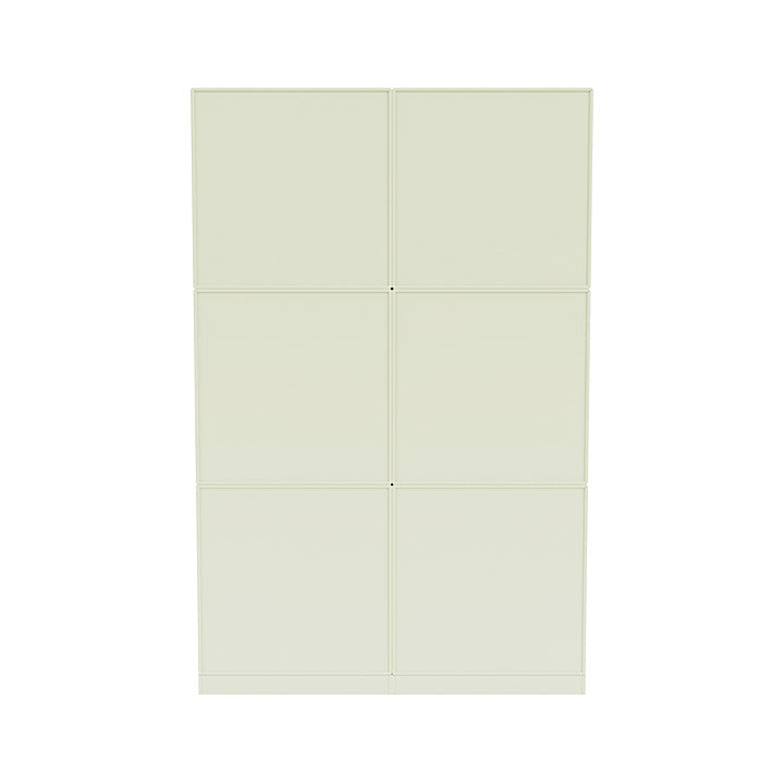 [product_category]-Montana Read Spacious Bookshelf With 7 Cm Plinth, Pomelo Green-Montana Furniture-5714322268158-0000READ-140-07-MON-4
