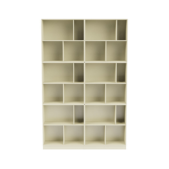 [product_category]-Montana Read Spacious Bookshelf With 7 Cm Plinth, Vanilla White-Montana Furniture-5714322268455-0000READ-150-07-MON-2