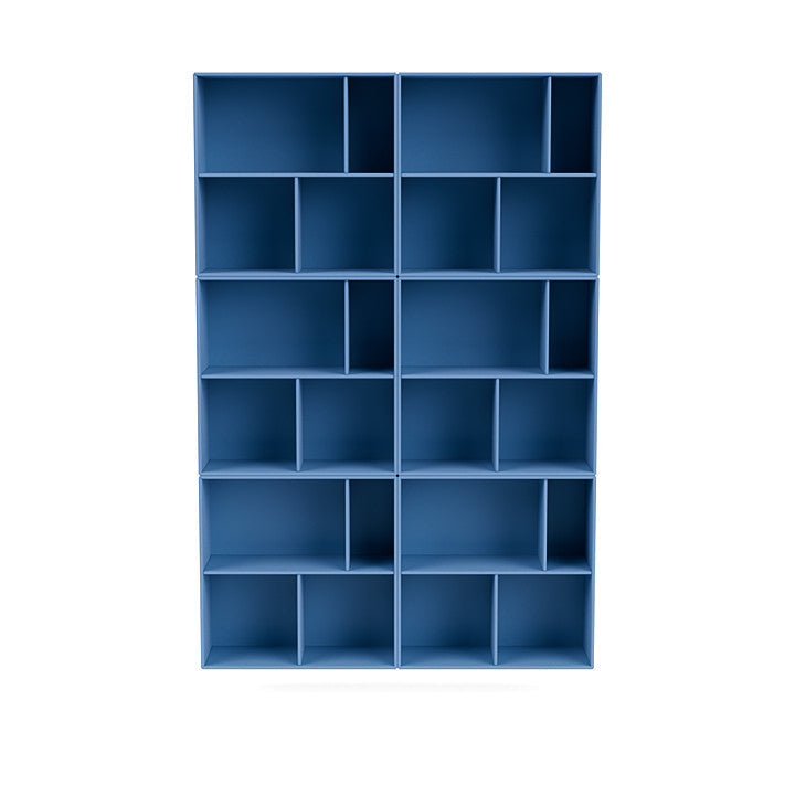[product_category]-Montana Read Spacious Bookshelf With Suspension Rail, Azure Blue-Montana Furniture-5714322268523-0000READ-154-04-MON-2