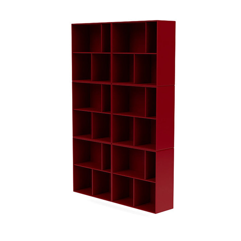 [product_category]-Montana Read Spacious Bookshelf With Suspension Rail, Beetroot Red-Montana Furniture-5714322268851-0000READ-165-04-MON-1