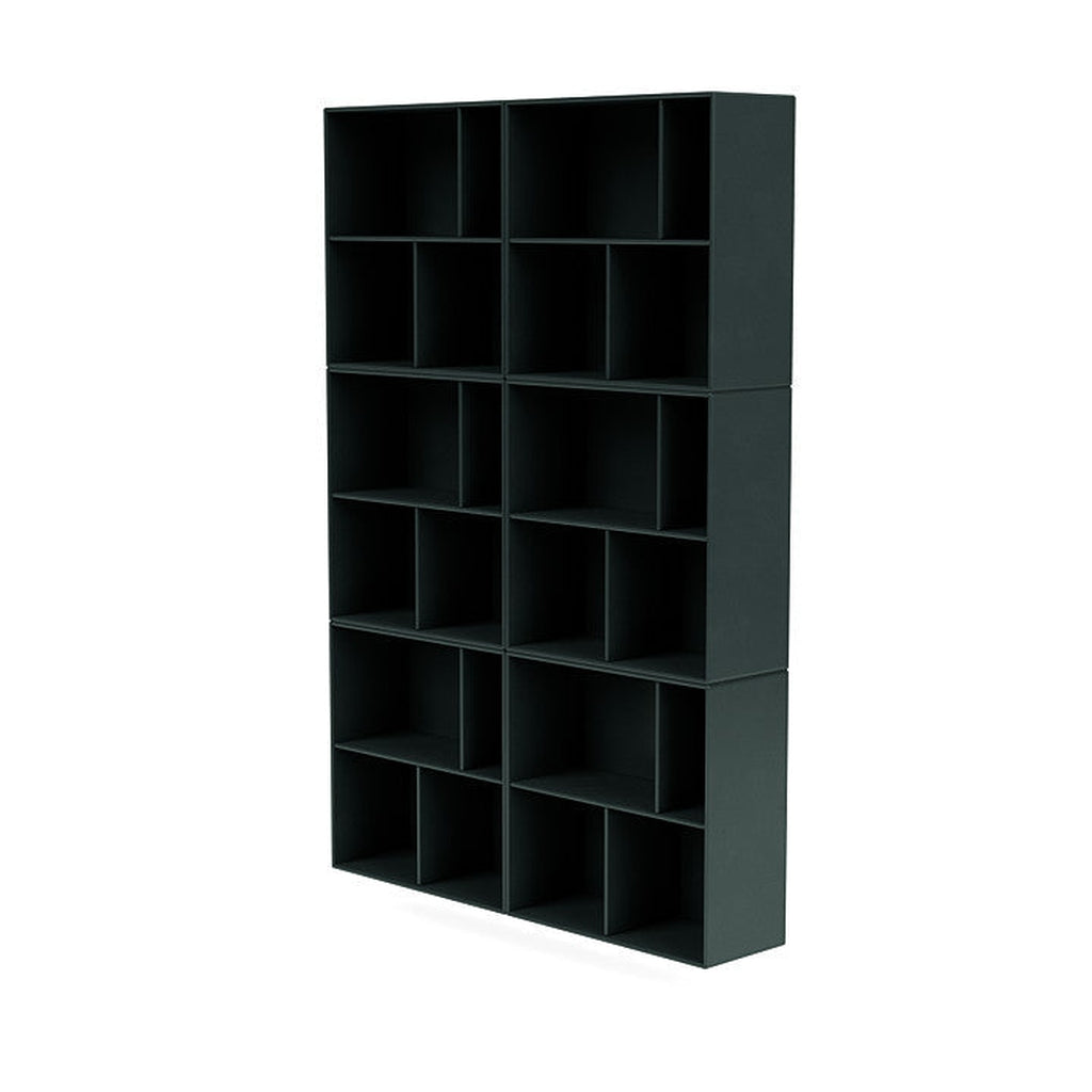 [product_category]-Montana Read Spacious Bookshelf With Suspension Rail, Black Jade-Montana Furniture-5714322268790-0000READ-163-04-MON-1