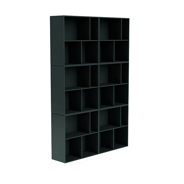 [product_category]-Montana Read Spacious Bookshelf With Suspension Rail, Black Jade-Montana Furniture-5714322268790-0000READ-163-04-MON-3