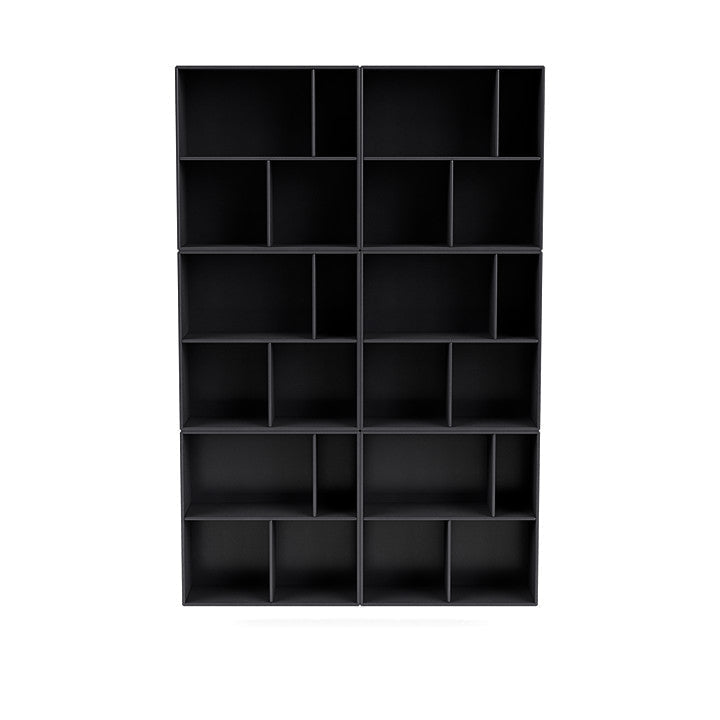 [product_category]-Montana Read Spacious Bookshelf With Suspension Rail, Carbon Black-Montana Furniture-5714322268912-0000READ-36-04-MON-2