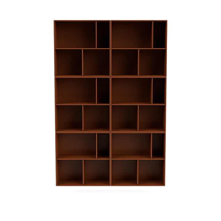 [product_category]-Montana Read Spacious Bookshelf With Suspension Rail, Hazelnut Brown-Montana Furniture-5714322268318-0000READ-146-04-MON-2