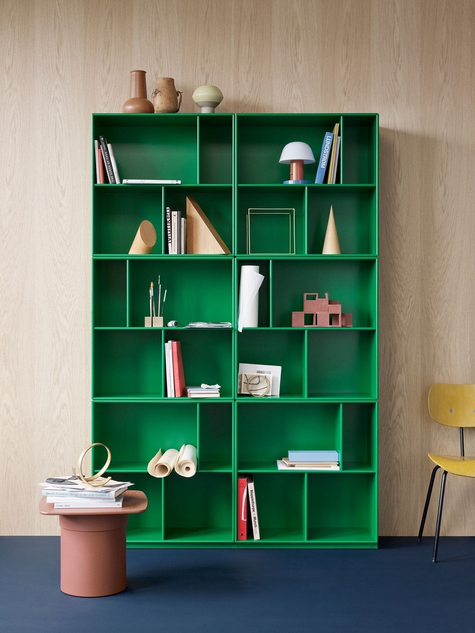 [product_category]-Montana Read Spacious Bookshelf With Suspension Rail, Parsley Green-Montana Furniture-5714322268493-0000READ-152-04-MON-5