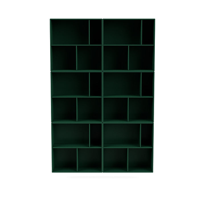 [product_category]-Montana Read Spacious Bookshelf With Suspension Rail, Pine Green-Montana Furniture-5714322268011-0000READ-136-04-MON-2