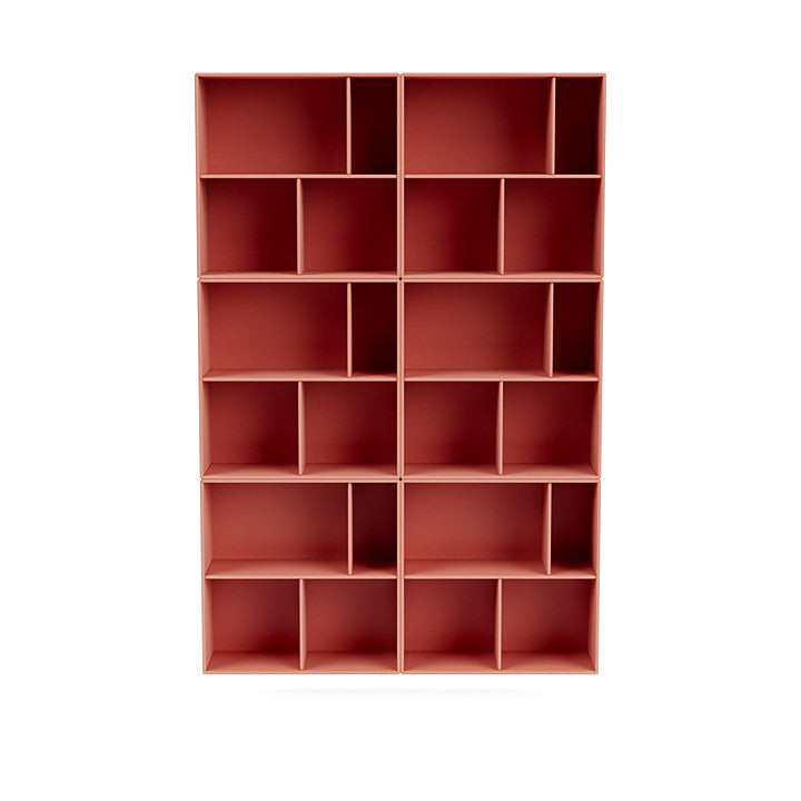 [product_category]-Montana Read Spacious Bookshelf With Suspension Rail, Rhubarb Red-Montana Furniture-5714322268462-0000READ-151-04-MON-2