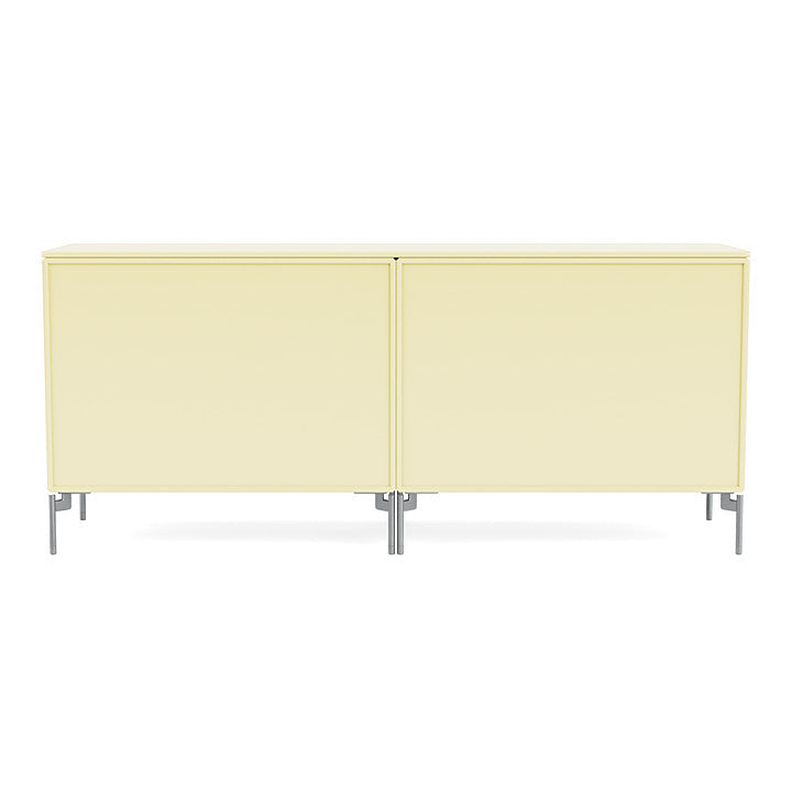 [product_category]-Montana Save Lowboard With Legs, Camomile/Matt Chrome-Montana Furniture-5714322259415-0000SAVE-159-01-MON-4