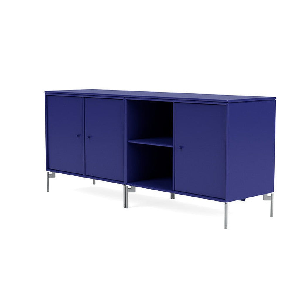 [product_category]-Montana Save Lowboard With Legs, Monarch Blue/Matt Chrome-Montana Furniture-5714322257794-0000SAVE-135-01-MON-1