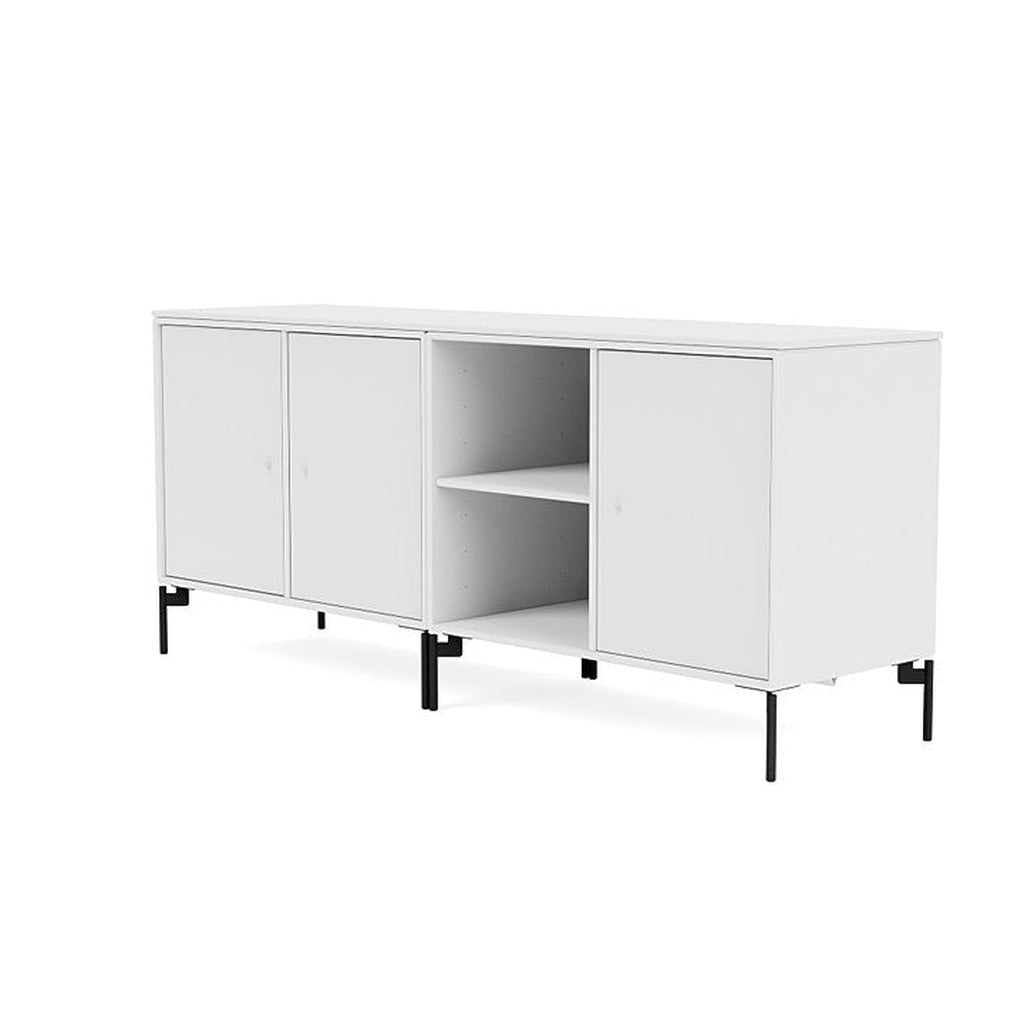 [product_category]-Montana Save Lowboard With Legs, Snow White/Black-Montana Furniture-5714322260060-0000SAVE-38-03-MON-1