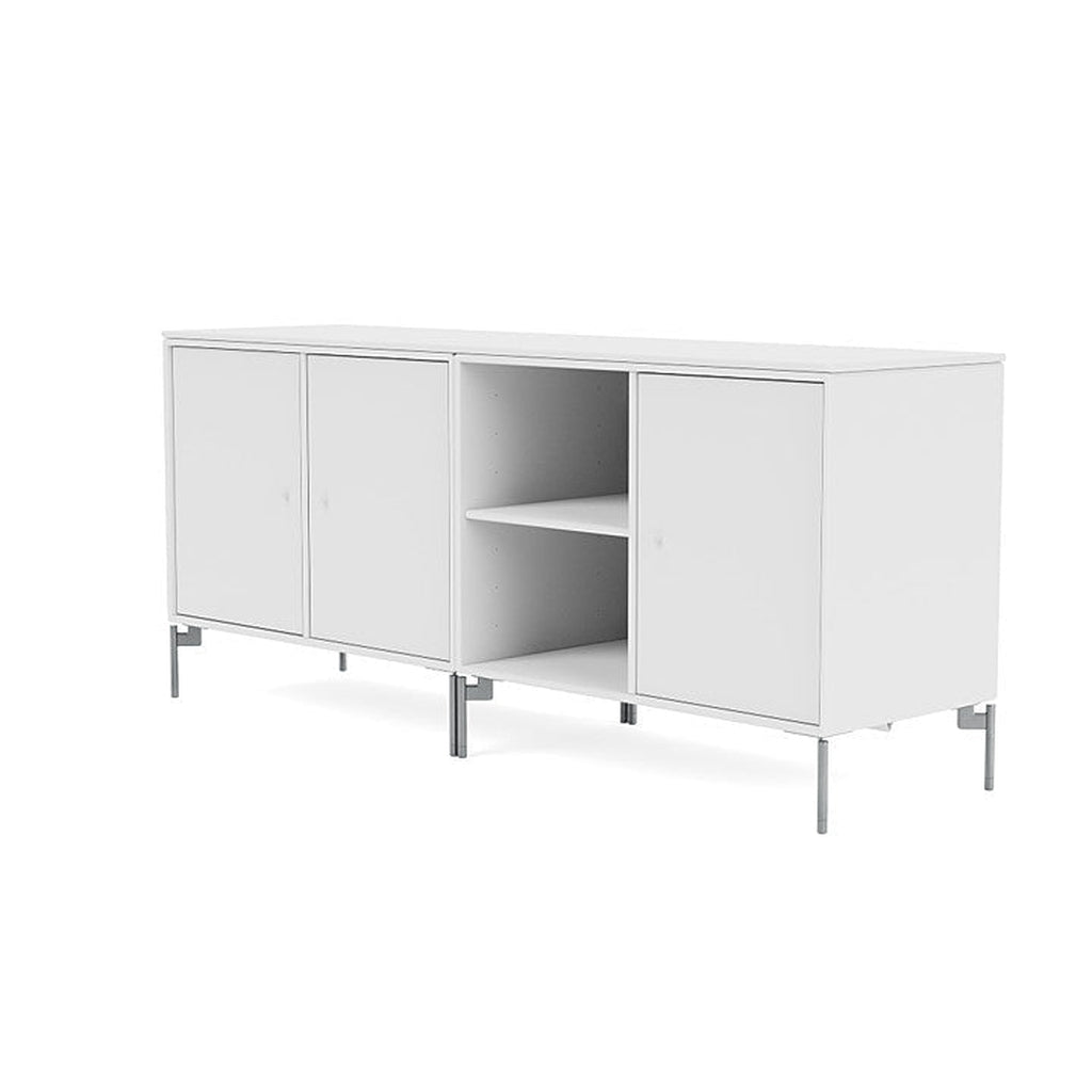 [product_category]-Montana Save Lowboard With Legs, Snow White/Matt Chrome-Montana Furniture-5714322260046-0000SAVE-38-01-MON-1