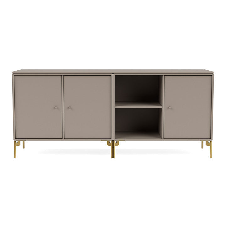 [product_category]-Montana Save Lowboard With Legs, Truffle/Brass-Montana Furniture-5714322258289-0000SAVE-141-09-MON-2