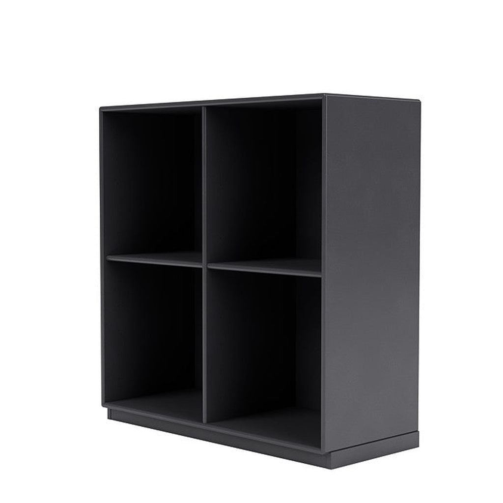 [product_category]-Montana Show Bookcase With 3 Cm Plinth, Carbon Black-Montana Furniture-5715288031916-0000SHOW-36-06-MON-1