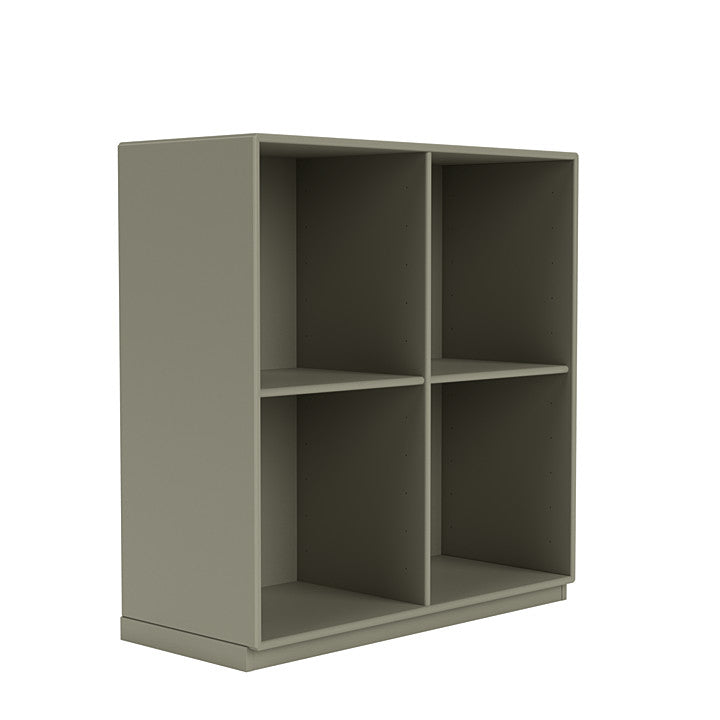 [product_category]-Montana Show Bookcase With 3 Cm Plinth, Fennel Green-Montana Furniture-5714322713825-0000SHOW-144-06-MON-3