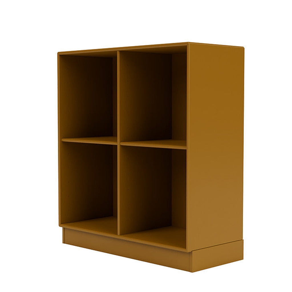 [product_category]-Montana Show Bookcase With 7 Cm Plinth, Amber Yellow-Montana Furniture-5715288030421-0000SHOW-142-07-MON-1