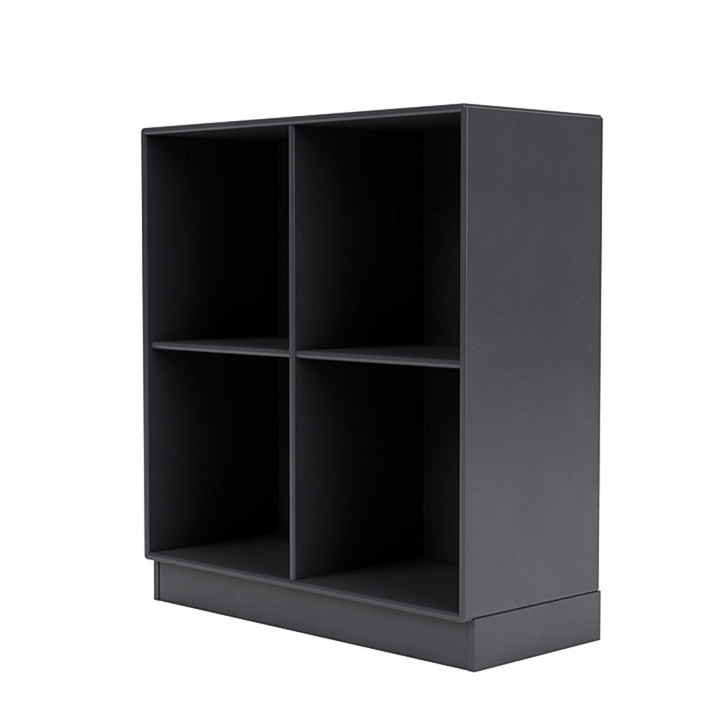 [product_category]-Montana Show Bookcase With 7 Cm Plinth, Carbon Black-Montana Furniture-5715288031923-0000SHOW-36-07-MON-1